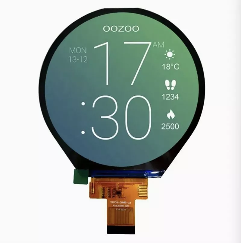3,4 cala 800x800 okrągły moduł IPS TFT