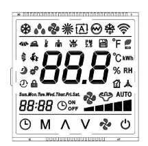 VA ujemny moduł LCD
